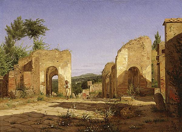 Christen Kobke Gateway in the Via Sepulcralis in Pompeii.